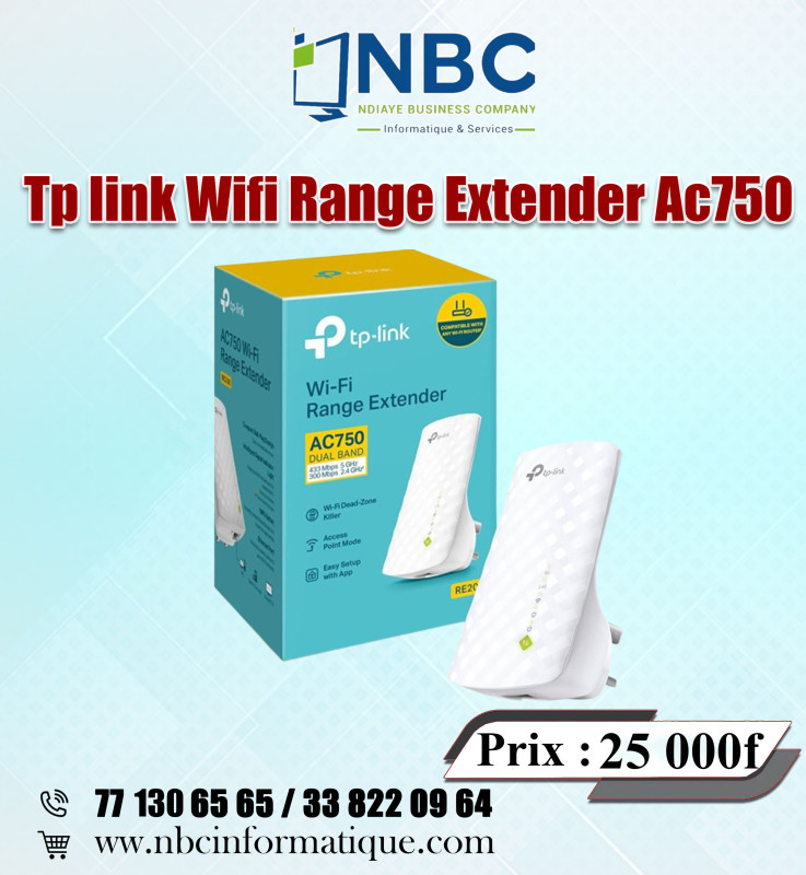 TP LINK RANGE EXTENDER RE200 AC 750