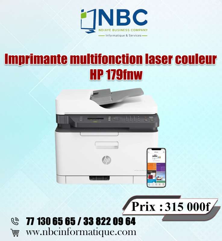 Imprimante laser couleur HP 179fnw