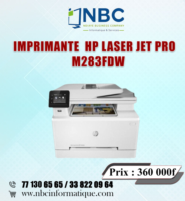 Imprimante HP Couleur LaserJet Pro M283fdw