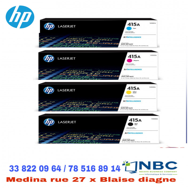 Cartouche hp 415A noir et couleur